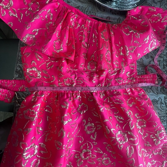 Lilly Pulitzer Pink and Gold Floral Dress - Picture 3 of 6